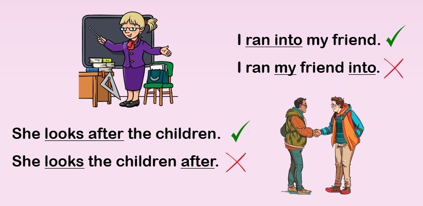 inseparable phrasal verbs